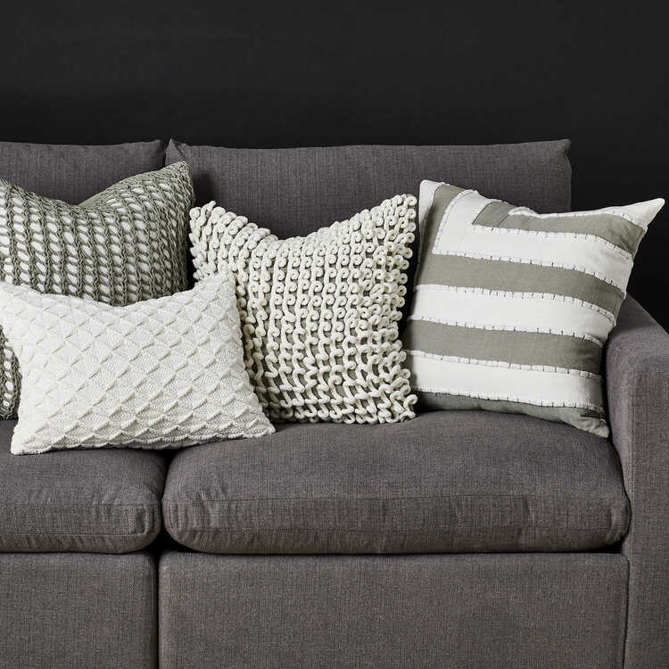 Infuse your Chattanooga interiors with texture easily with stylish throw pillows like these from Uttermost.