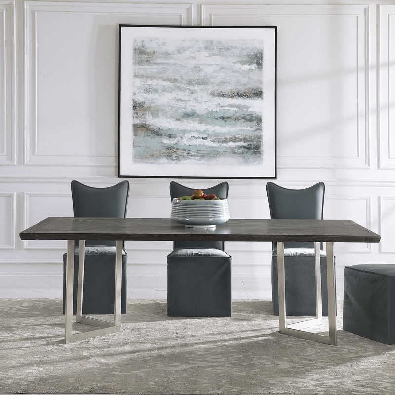 The Herringbone table by Uttermost is a great addition to any Chattanooga dining room.