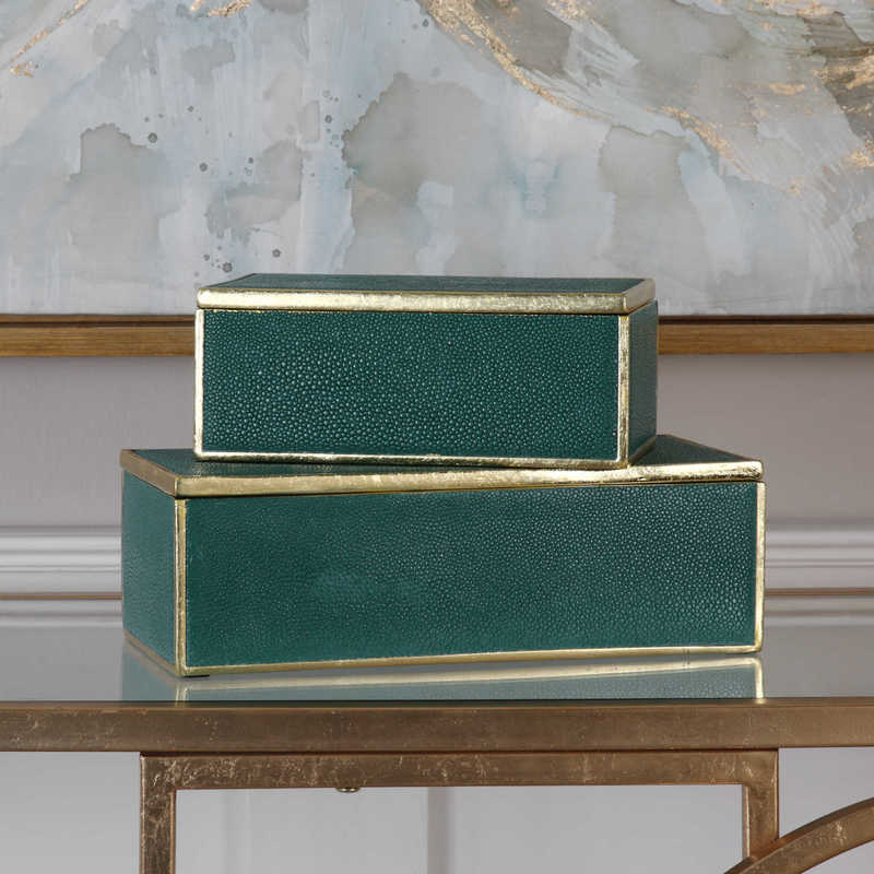 Decorative boxes, like these by Uttermost, also serve as a great way to add intrigue to your Chattanooga interiors.