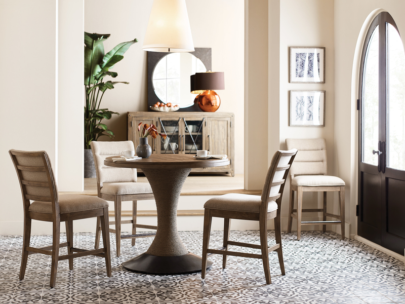 This Kincaid Lindale table and chairs lend themselves well to coffee or cocktail hour– and just might be the perfect counter-height option for your Chattanooga dining room set.