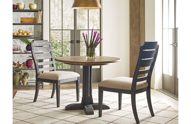 The Franklin table by Kincaid can lend a fun cabin feel for your Chattanooga dining room set.