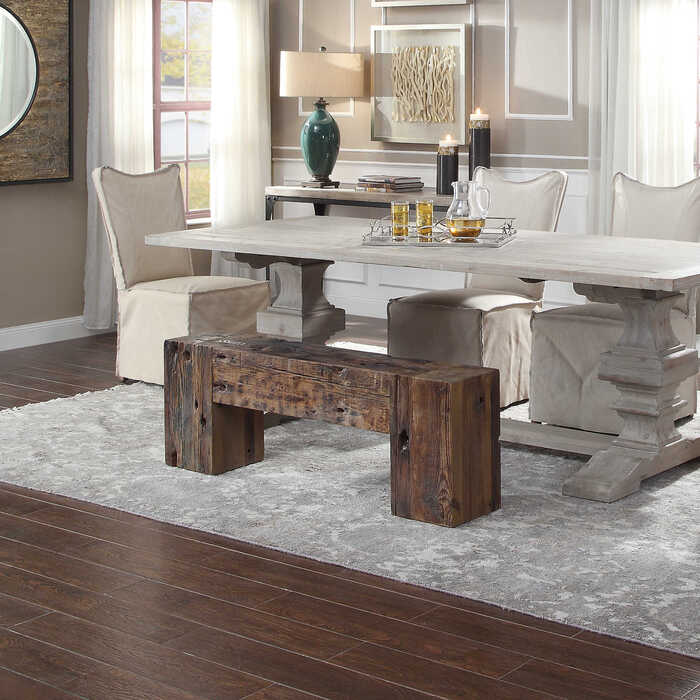 Jazz up your dining room seating with this functional furniture piece by Uttermost.