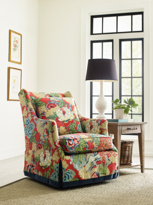 Floral chair from Kincaid is a nice modern decor piece for the home.