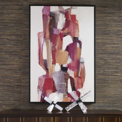 Painting by Uttermost shows off Valentine's Day hues.