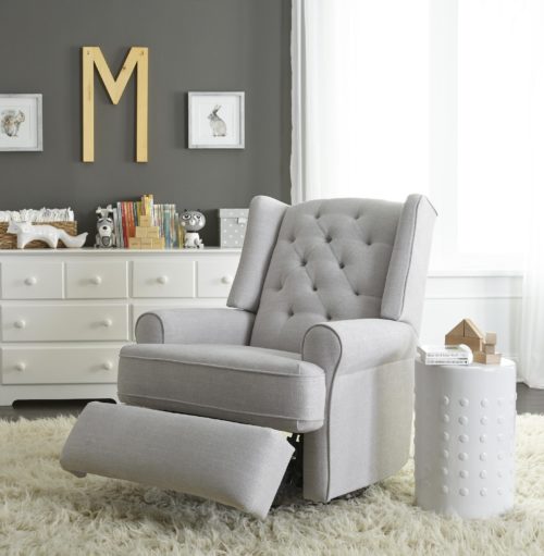 Nursery chairs featuring a soft comfy recliner by Best Home Furnishings 