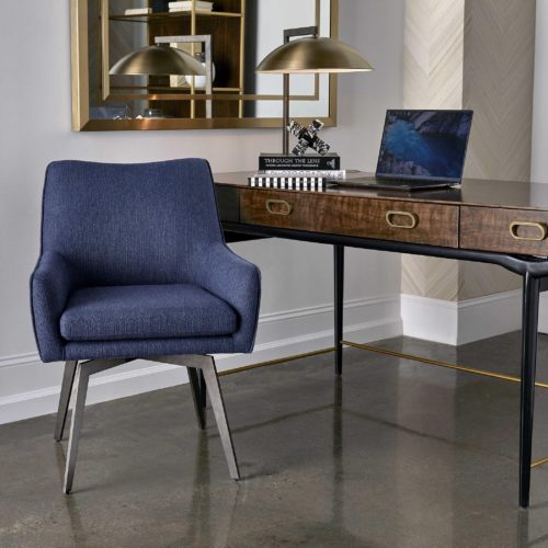 Stylish blue chair for the home office