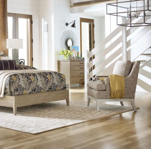 room essentials featuring a bedroom set with an accent chair from Kincaid 