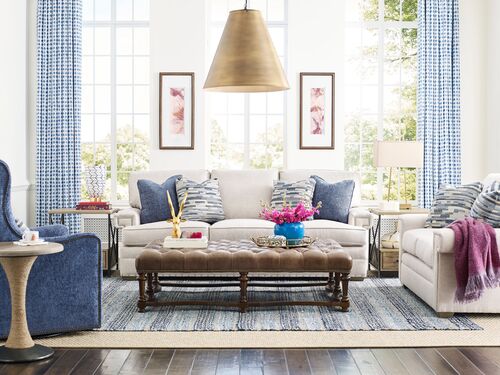 living room designs by Kincaid with furniture shades of blue and white