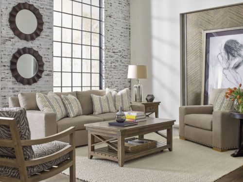 comfy living room sofa and accent chairs